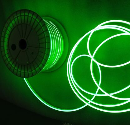 Φως LED SMD 2835 120led/M Φως LED Neon Strip 2.5CM Διακόπτη Φως LED DC12V πράσινο νεόνιο-φλεξ