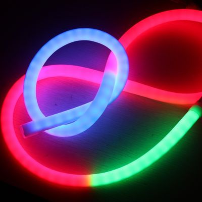 υψηλή ακτινοβολία rgbw dmx αλλαγή χρώματος neonflex 360 διευκρινίσιμα ψηφιακά dmx led φώτα νεόνιο σωλήνα