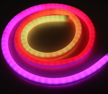 Προγραμματιζόμενες ψηφιακές 360 μοίρες στρογγυλές 12V Flexy Led Neon Tube strips