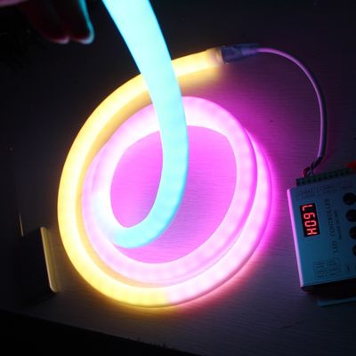 Προσαρμοσμένο Neon ευέλικτο φωτισμό 24V Flex Rgb Pixel LED Neon 360 μοίρες Neon σκοινί