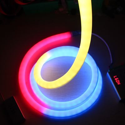 Προσαρμοσμένο Neon ευέλικτο φωτισμό 24V Flex Rgb Pixel LED Neon 360 μοίρες Neon σκοινί