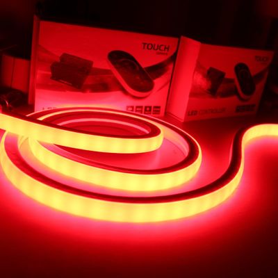 Αδιάβροχο LED νεόνιο flex /RGB Πολυχρωματικό μεταβλητό Ευέλικτο νεόνιο φώτα σχοινί τετράγωνο 17x17mm