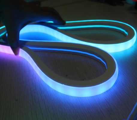 Αδιάβροχο LED νεόνιο flex /RGB Πολυχρωματικό μεταβλητό Ευέλικτο νεόνιο φώτα σχοινί τετράγωνο 17x17mm