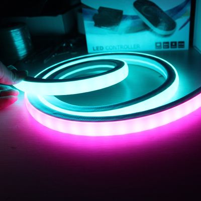 50m 24v σιλικόνη ευέλικτη Super Bright SPI Mix Colors Ip68 rgbw Led Neon Flex ψηφιακό κυνηγητικό νεόν