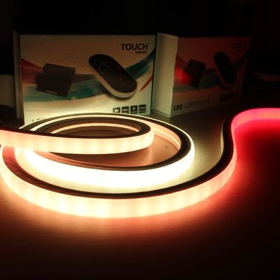 CE RoHS Εγκριθείσα τετραγωνική LED Neon Strip Αδιάβροχη rgb pixel 24V LED Neon Flex Φώτα