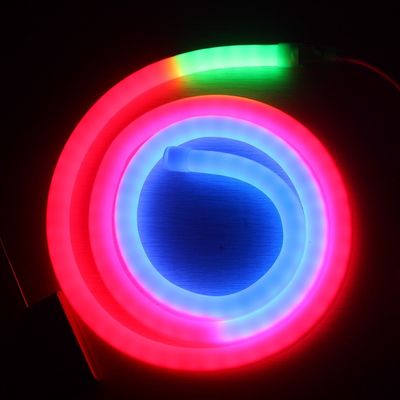 RGB Pixel LED Νεον ψηφιακό 360 μοίρες Νεον Flex σωλήνα P943 DMX ταινίες 18mm διάφρασης