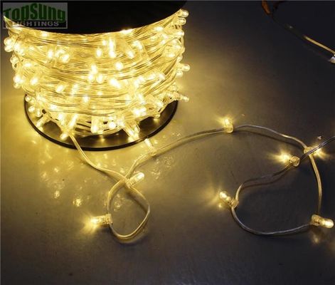 2019 IP 65 ζεστό λευκό κρύσταλλο PVC Wire DC 12V φως κλιπ/ 200leds fairy light string 100m/roll led bud φώτα
