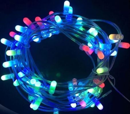 100m LED φώτα νεράιδα εξωτερικά διακοσμητικά RGB χρώμα που αλλάζει κρυστάλλινο clip ράβδους 666 LED