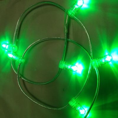 πράσινο κρυστάλλινο PVC Wire DC 12V φως κλιπ 1000leds fairy φως χορδή 100m / ρολό φώτα κουκουνιών LED