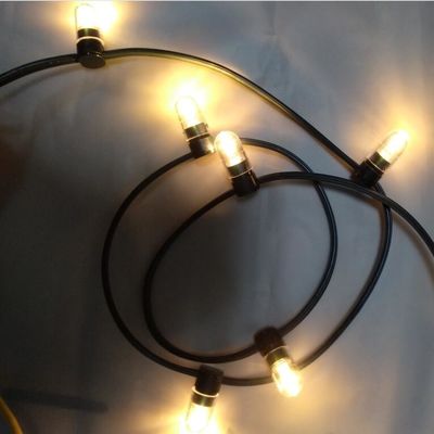 IP 65 ζεστό λευκό κρύσταλλο PVC Wire DC 12V clip light/ 666leds fairy light string 100m/roll led bud lights
