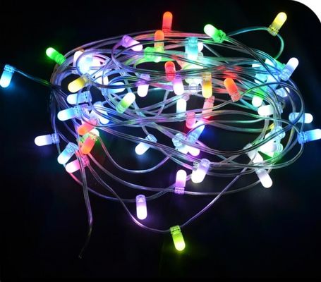 Φανταστικά χριστουγεννιάτικα φώτα LED 100m χορδή 1000 λαμπτήρες 12v κρυστάλλινες χορδές rgb διακόσμηση φως