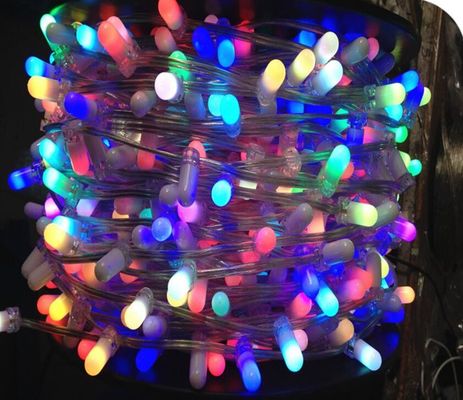 Εξωτερικό διακοσμητικό χριστουγεννιάτικο δέντρο φως String 100m 666leds αλλαγή χρώματος 12V LED Clip φώτα