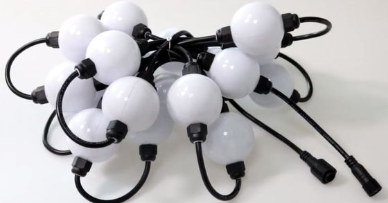 3m τροχιά 6 LEDS DMX 3D led μπάλα ws2811 led pixel string 50mm γήπεδο διευκρινίσιμες μπάλες 12v