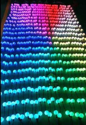 10 ft reel DMX 24v 50mm RGB pixel led light strings γήπεδα 3D μπάλες για εξωτερικό σχέδιο διακόσμησης