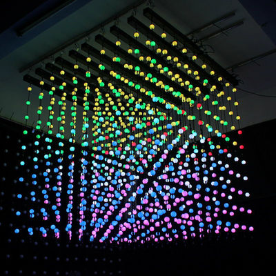 5m 25 dmx σχοινιά σφαίρες led σημείο φωτός pixel 3d σφαίρα κουρτίνα φώτα προγραμματισμένη διακόσμηση