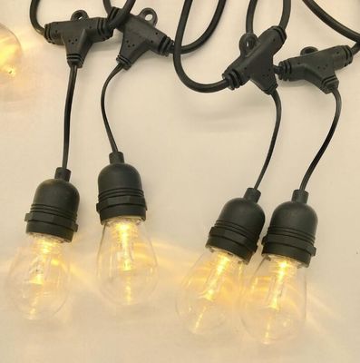 220V E27 Socket LED Fairy Socket String Lights 48 Ft Χριστούγεννα 15 λαμπτήρες